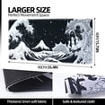 thumbnail image 5 of Mouse Pad Gaming Mousepad 35.4 x 15.7 x0.12in Large Mouse Pad for Keyboard and Mouse with Anti-Slip Rubber Base, Keyboard Pad XXL Mouse Mat for Home and Office（Japanese Sea Wave), 5 of 6