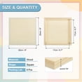 thumbnail image 2 of Uxcell 6Pcs Tableros de Lienzo de Madera, Lienzos de Arte de Madera de 8x8 Pulgadas, Panel de Madera Sin Terminar para Pintura, Manualidades, Proyectos de DIY, Arte de Vertido, 2 of 6