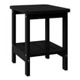 thumbnail image 3 of WestinTrends Aruba 2-Tier Outdoor HDPE Modern Adirondack Square Patio Side Table, Black, 3 of 13