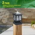 thumbnail image 3 of KMC Lighting Solar Post Caps, Outdoor, 3.7" Fitter Base, LED, 2 Pack, 3 of 4