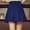 Navy, variant on Women's Mini Skirt Flared Casual Fall Stretchy High Waist Aline Skater Skirts