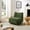 Green, variant on Art Leon 30.7" W Tufted Armless Accent Slipper Chair, Jacquard Velvet Upholstered Chair with Solid Wood Legs, White