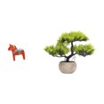 thumbnail image 1 of Figura de escritorio,Estatua de caballo Dala tradicional sueca,artesanía,Figura creativa de caballo de Dalecarlian,Árbol bonsái artificial,Bonsái artificial para decoración de escritorio o, 1 of 8