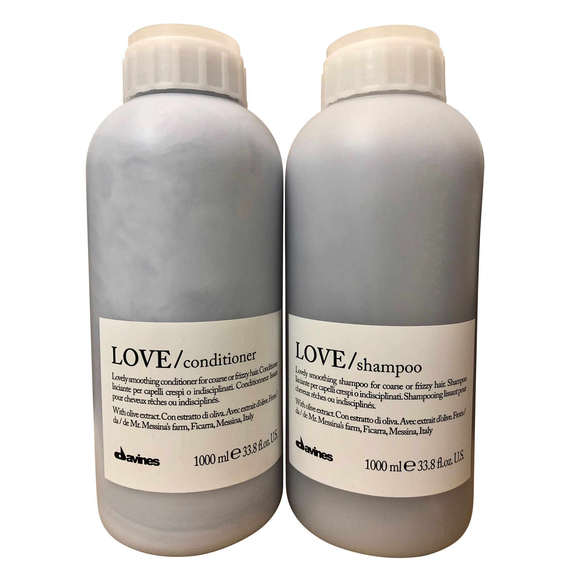Davines Love Lovely Smoothing Shampoo & Conditioner Set Frizzy Hair 33.