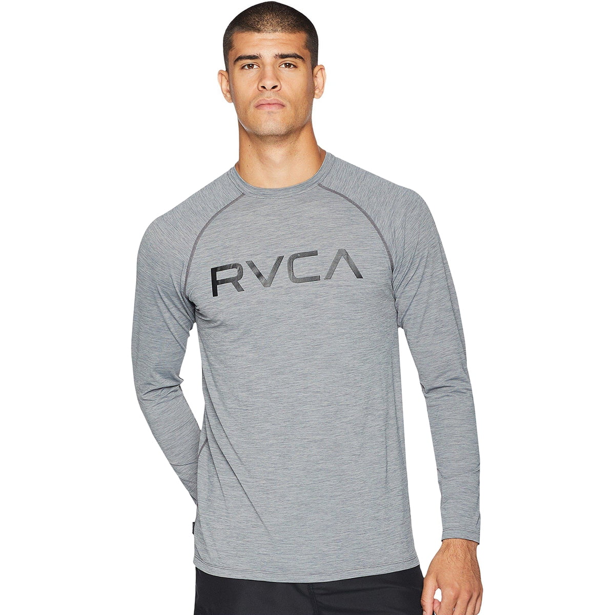 RVCA Mens Micro Mesh Long Sleeve Surf Top