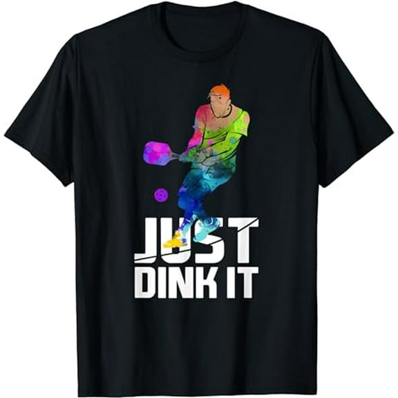 Just Dink it! Funny Pickleball Gift Watercolor T-Shirt