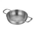 thumbnail image 1 of Stainless Steel Double Handle Paella Pot Saucepan Flat Bottom Cooking Pan, 1 of 9