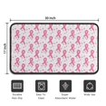 thumbnail image 5 of Pink Breast Cancer and Pioneer Flower Door Rugs,Washable Non Slip Door Mats Indoor,Decorative Door Mats,Entry Mat Indoor for Entrance,Bedroom,Kitchen,Bathroom,30"x17", 5 of 6