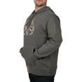 thumbnail image 2 of Realtree Charcoal Antlers Logo V2 Men Graphic Hoodie, 2 of 7