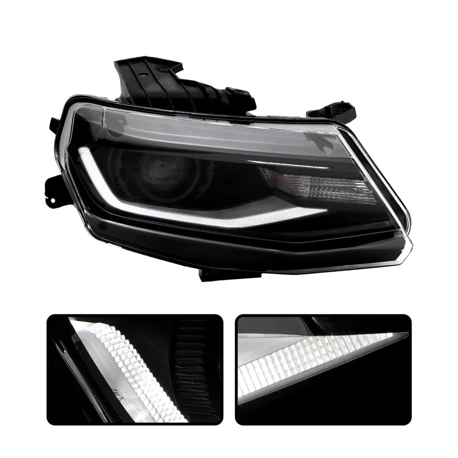 HOUGEET Headlight Assembly Fit for 2016-2022 Chevy Camaro w/LED DRL Headlight Lamp Passenger Side