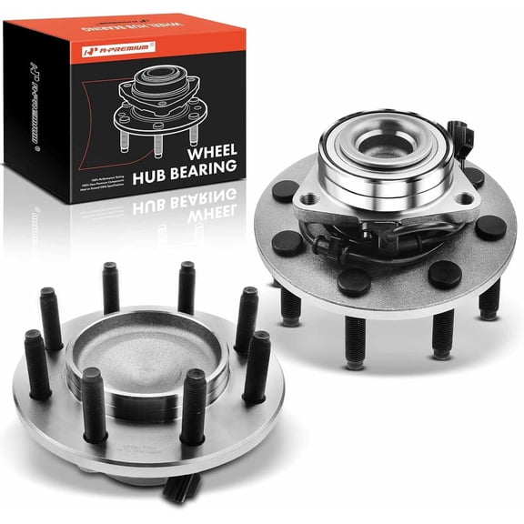 A-Premium Pair [2] Front Wheel Bearing Hub Assembly Compatible with Dodge Ram 2500 3500 2003 2004 2005 RWD w/ABS 8-Lug