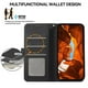 thumbnail image 5 of For Google Pixel 9a Case RFID Blocking Flip Leather Phone Cover - Black, 5 of 5