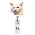 thumbnail image 2 of Cute Expression Acrylic Badge Reel, Retractable ID Card Holder Clip for Work Events Lanyard Accessories(E), 2 of 5