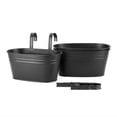 thumbnail image 4 of 3/5pcs, Black Metal Iron Hanging Flower Pots For Hanging Buckets And Flower Pots On, 4 of 4