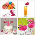 thumbnail image 5 of Pajitas de cóctel, paquete de 50 pajitas de cóctel de flamenco 3D pajitas de plástico para cóctel bebidas tropicales fiesta de cumpleaños fiesta de celebración de boda JAMW Sencillez, 5 of 5