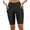 black, variant on Alove Womens Solid 5" Regular Swim Shorts Wave Edge Swimming Bottom with Two Pockets Side