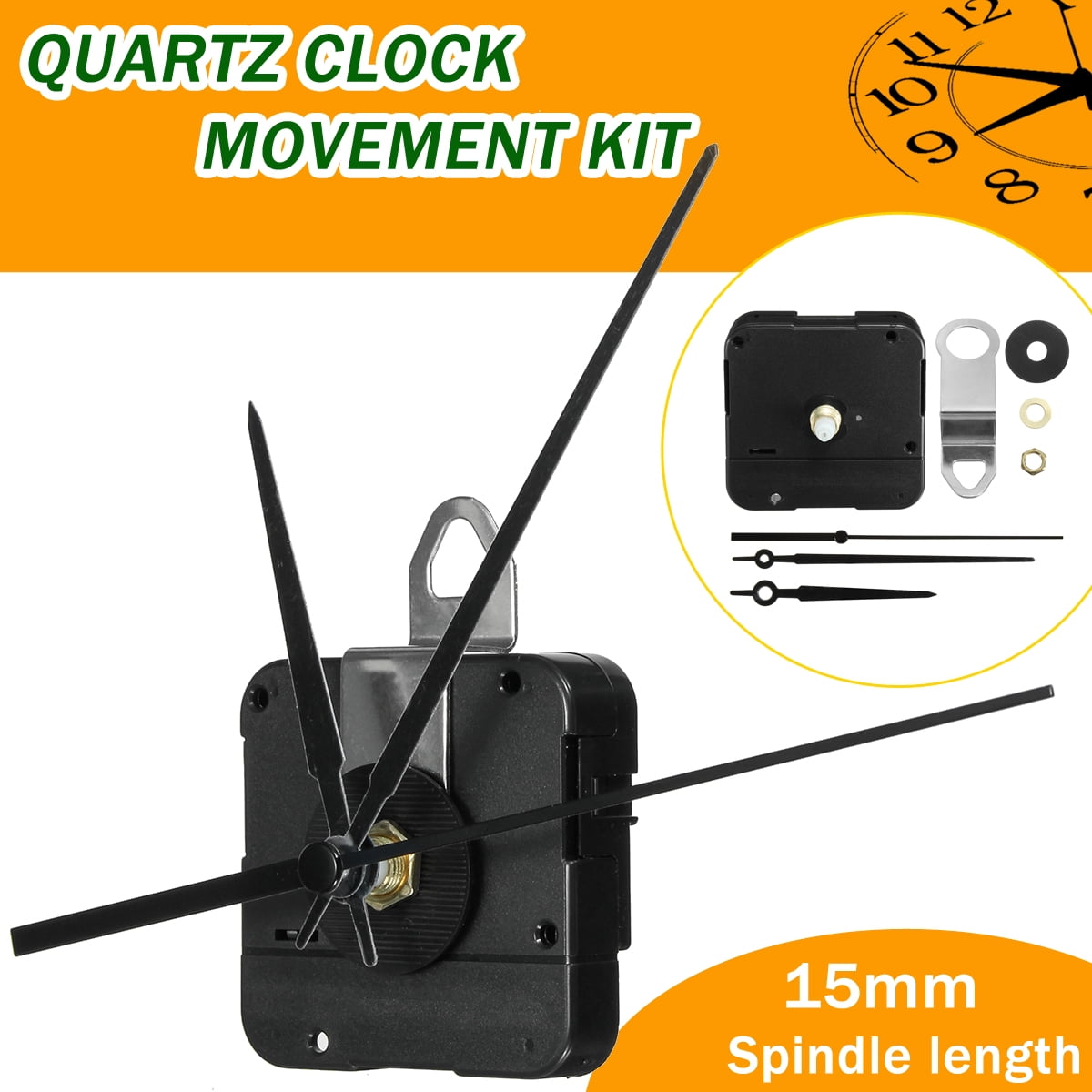 15mm Quartz Clock Movement Mechanism Battery Powered DIY Hand Tool