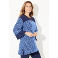 thumbnail image 2 of Catherines Women's Plus Size Jacquard Colorblock Pullover, 2 of 3