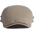 thumbnail image 4 of CoCopeaunts Beret Hats for Women Spring Summer Cotton Vintage Ivy Flat Cap Retro Artist Painter Beret Hat Adjustable Newsboy Cap, 4 of 7