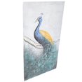 thumbnail image 4 of Pintura al óleo pintada a mano, textura moderna de pavo real sobre lienzo, obra de arte, decoración del hogar, 4 of 5
