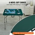 thumbnail image 6 of VEVOR Mahjong Table, Fold-in-Half 4 Player Card Table with Wear-Resistant White Tabletop, Portable Bi-Folding Square Domino Table with Carrying Handle for Outdoor Camping Picnic Party, 34 x 34-inch, 6 of 10