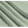 thumbnail image 3 of Soimoi Green Cotton Cambric Fabric Stripe & Orange Fruits Decor Fabric Printed Yard 56 Inch Wide, 3 of 7