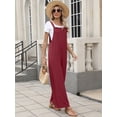 thumbnail image 5 of ANRABESS Women's Overalls Jumpsuit Summer Casual Wide Leg Pants, Loose Bib One Piece Outfit with Pockets and Adjustable Straps, 5 of 8