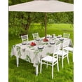 thumbnail image 4 of Fsddascl Green Botanical Fall Outdoor Tablecloth - 60x120 Inch Rectangle Dining Table Cover, Pastoral Maple Leaf Autumn Rustic Waterproof Outdoor Table Cloth with Umbrella Hole & Zipper for Patio, 4 of 7