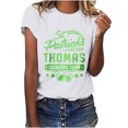 thumbnail image 1 of Camisetas con estampado del Día de San Patricio y cuello redondo para mujer, blusas femeninas cómodas a la moda, Tops Fridja bn1524, 1 of 9
