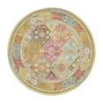 thumbnail image 3 of Unique Loom Baracoa Collection Area Rug - Marta (5' 5" Round Multi/Burgundy), 3 of 7