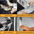 thumbnail image 4 of Buck Professional Grade Aluminum Foil Tape - 3 Inch x 216ft (72 yd) - Ideal for HVAC, Metal Repair & Insulation - Heat Resistant & Waterproof - Perfect for Sealing Ductwork & Vents, 4 of 7