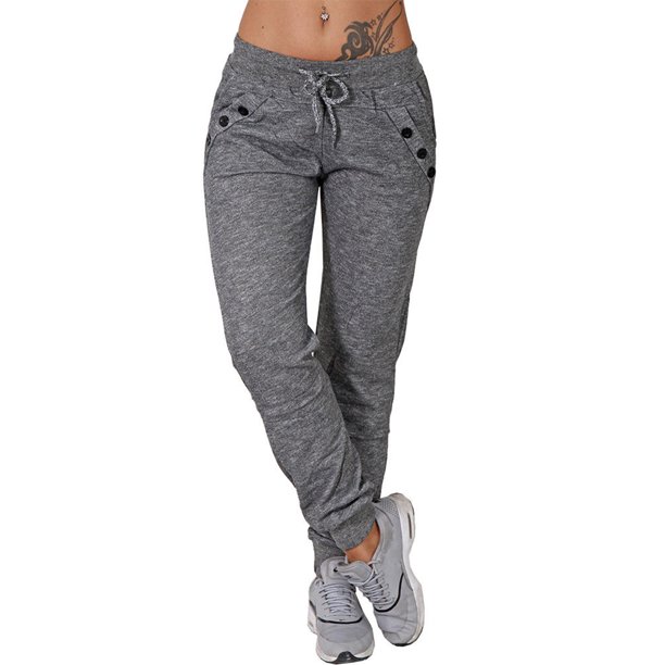 peace world print elastic waist jogger pants