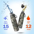 thumbnail image 2 of 29oz Insulated Water Bottle with Tea Infuser, Stainless Steel Travel Mug, Camouflage Print, 2 of 6