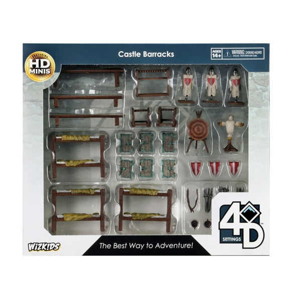 WizKids 4D Settings: Castle Barracks Pre-Painted Miniatures