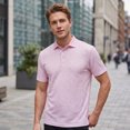 thumbnail image 2 of JAJAHO Mens Casual Polo Shirts Summer Breathable Mesh Short Sleeve Golf Shirts Moisture Wicking Workout Comfy Tops, 2 of 4