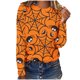 thumbnail image 2 of Ichuanyi liquidación de la moda mujer casualidad casual halloween halloween impreso cuello redondo de camiseta suelta blusa blusa ICHUANYI WER202308216186, 2 of 5
