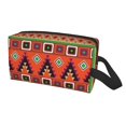 thumbnail image 2 of XMXT Large Capacity Makeup Bag, Aztec Native Decorative Prints Storage Bags Travel Toiletry Cosmetic Bag for Women Men, 2 of 9