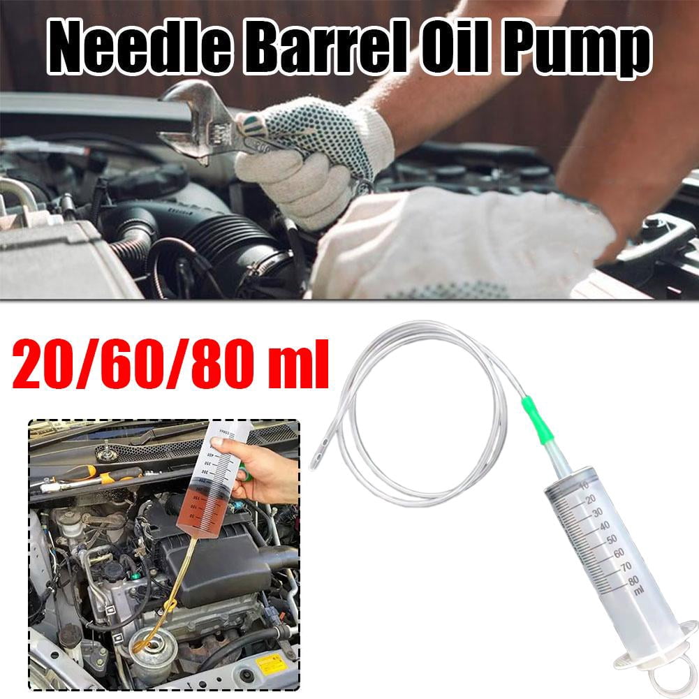80ml Plastic Syringe with Tubing, Indutrial Syringes Handy Long Hose Fluid Suction Injector