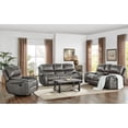 thumbnail image 3 of Home Meridian Traditional Steel Gray Swivel Glider Recliner A498V-006-677, 3 of 5