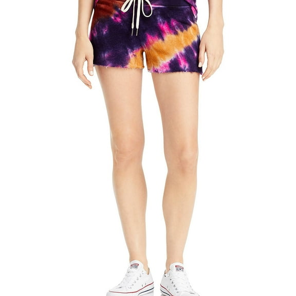 n:philanthropy Womens Rum Deconstructed Casual Mini Shorts, Multicoloured, Large