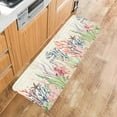 thumbnail image 4 of Kitchen Rugs and Mats,Ocean Coral Summer Coastal 2 Piece Anti Fatigue Area Runner Rug Set Comfort Standing Floor Mat,Nautical Shell Retro Stamp Non Slip Absorbent Doormats for Laundry/Bathroom, 4 of 6