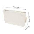 thumbnail image 2 of Unique Bargains 1 Pc Portable Bow Makeup Bag Polyester White 7.48"x1.18"x4.72"(L*W*H), 2 of 5