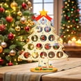 thumbnail image 4 of Adornos navideños, adornos navideños, regalos navideños, árbol de Navidad monolítico de madera, decoración de árbol de Navidad de escritorio, escena de bricolaje, exhibición de ventana, decoraciones d, 4 of 6