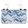 thumbnail image 5 of Ryvnso Bedside Caddy Blue Watercolor Bedside Storage Bag Hanging Organizer, 5 of 8