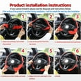thumbnail image 4 of PU Carbon Fiber Leather Car Steering Wheel Cover without Inner Ring Suitable for 14.5-15 Inches of Automotive Supplies, 4 of 10