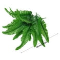 22in Lifelike Light Impervious Man Made Fern Fern Green With Realistic