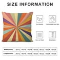 thumbnail image 5 of Autua Sunburst Pattern Graphic Decorative Throw Pillow Cover for Home Couch - Aesthetic Decor Pillow Case 1PC 18x18in, 5 of 5