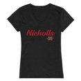 thumbnail image 1 of W Republic 555-138-BLK-01 Nicholls State University Womens Script T-Shirt, Black - Small, 1 of 1