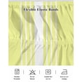 thumbnail image 5 of Yellow White Stripe Wrap Around Bed Skirts for California King Bed 18" Drop,Bed Skirt with Adjustable Elastic Belt Dust Ruffle Bed Valance for Bedroom Modern Rustic Vertical Striped Bed Frame Cover, 5 of 7