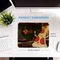 thumbnail image 2 of LIVEKEY Mouse Pad Durable Easy Clean Anti Slip Stitched Edge Fun Cartoon Pizza Slice Character Kitchen Art for Gaming Office Desk 26x21cm, 2 of 6